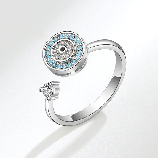 925 STERLING SILVER OCEAN SPINNER RING