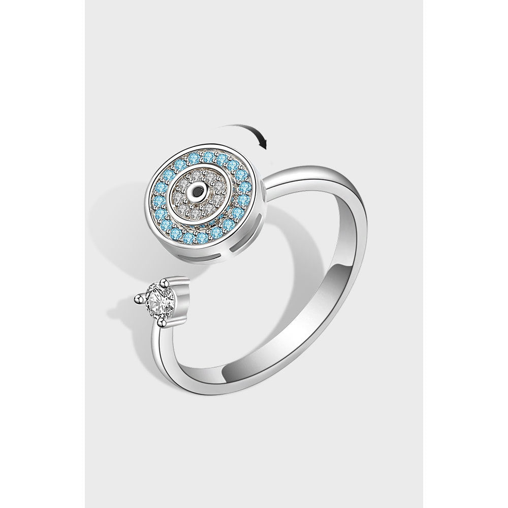925 STERLING SILVER OCEAN SPINNER RING