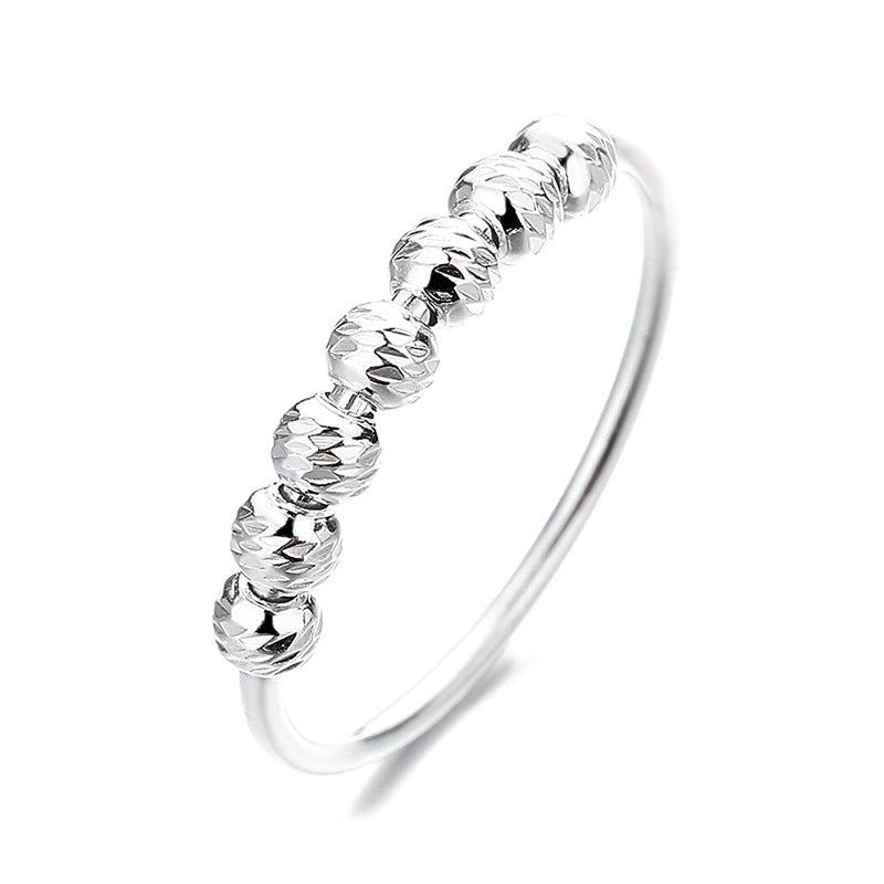AURA BEADED SLIDING ANXIETY RING