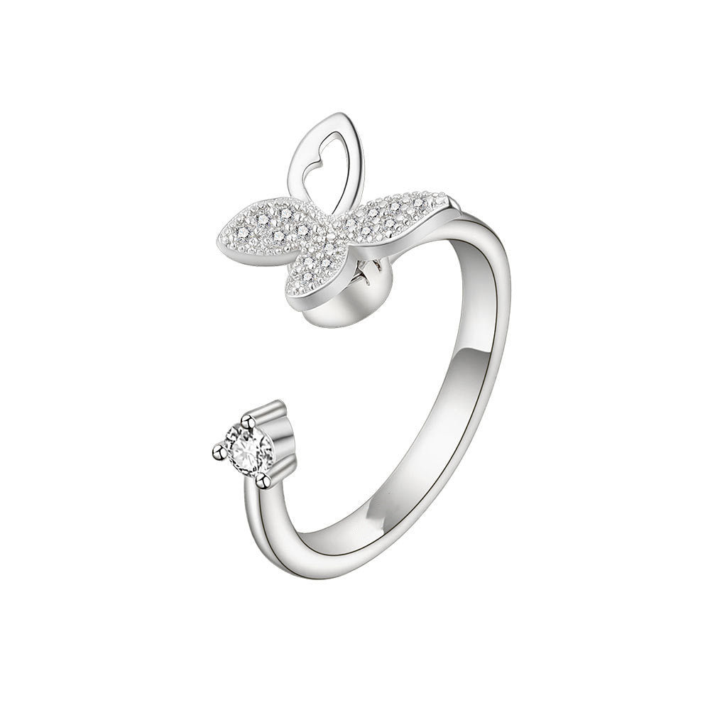 BUTTERFLY SPINNING FIDGET RING